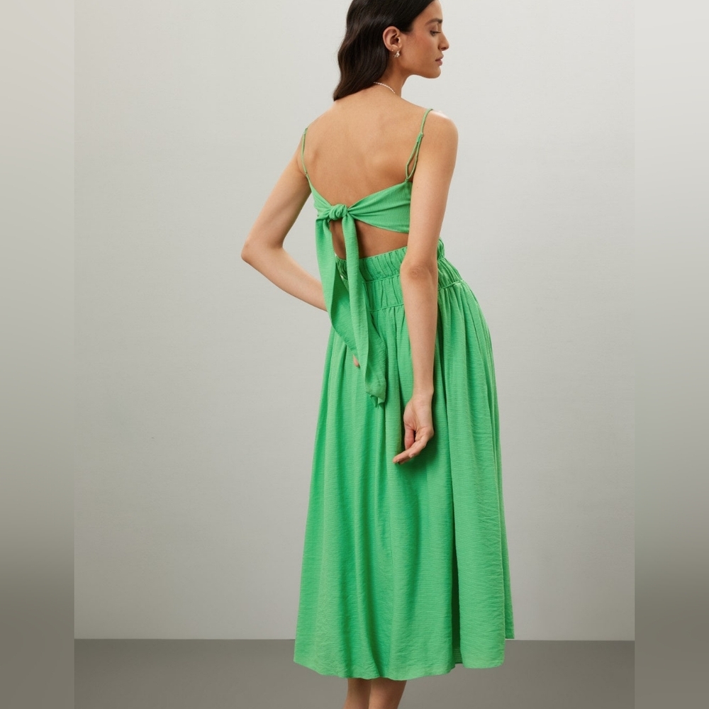 ASTR THE LABEL | $158 Adrina Smocked Open Back Midi Dress - Picture 3 of 5